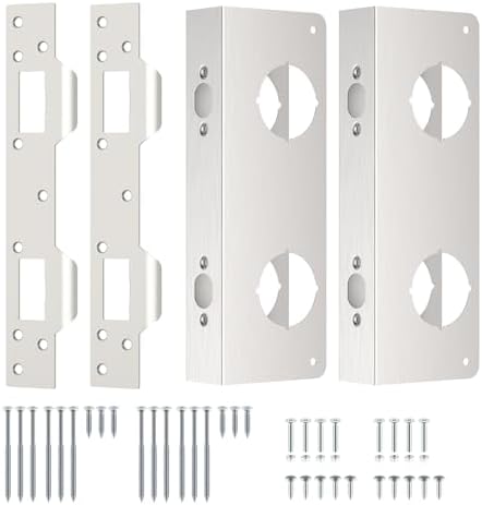 Door Reinforcer Kit - 2-Pack Door Reinforcement & Strike Plate
