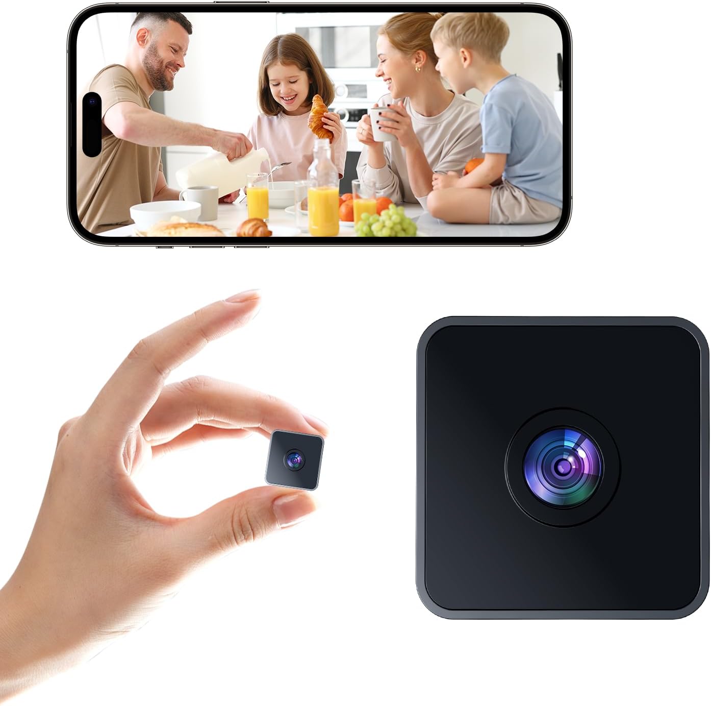 Home Security Indoor Cameras - 2K Indoor Security Camera with Night