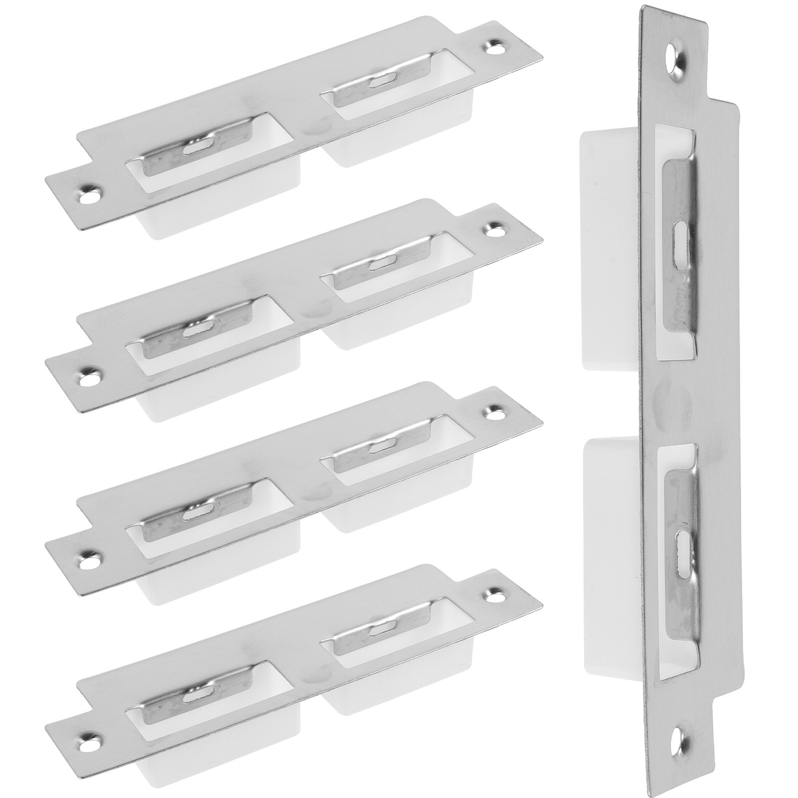 Door Reinforcer Kit - 5Pcs Stainless Steel Door Strike Plates