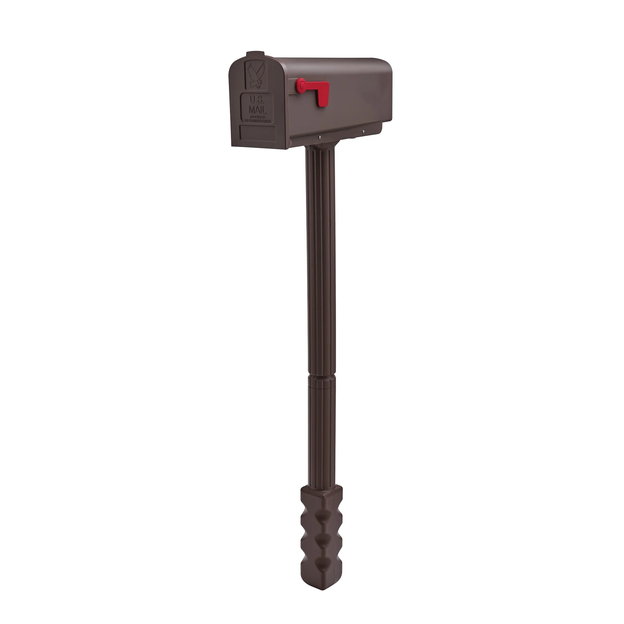 Home Security Letters - Newbury Medium Plastic Mailbox and Post