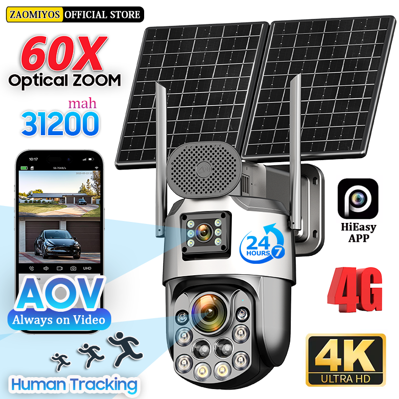Home Security For Apartments - Dual Lens Home Outdoor Surveillance Solar