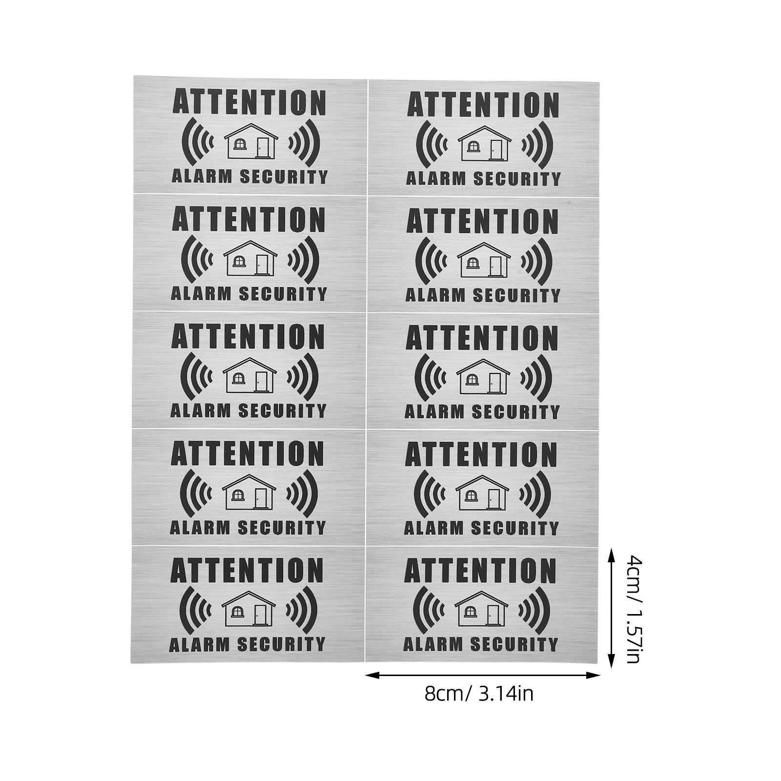 4 Sheets Security Alarm Warnin - Home Security For Apartments incelemesi ve fiyatı