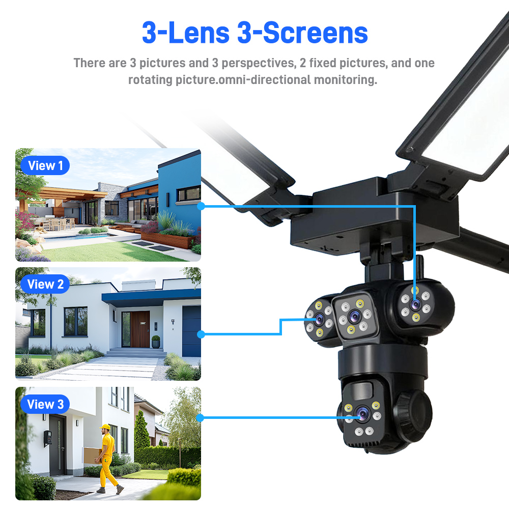 4G/LTE 3 Lens 3 Screen Solar C - Alarm Siren Outdoor incelemesi ve fiyatı