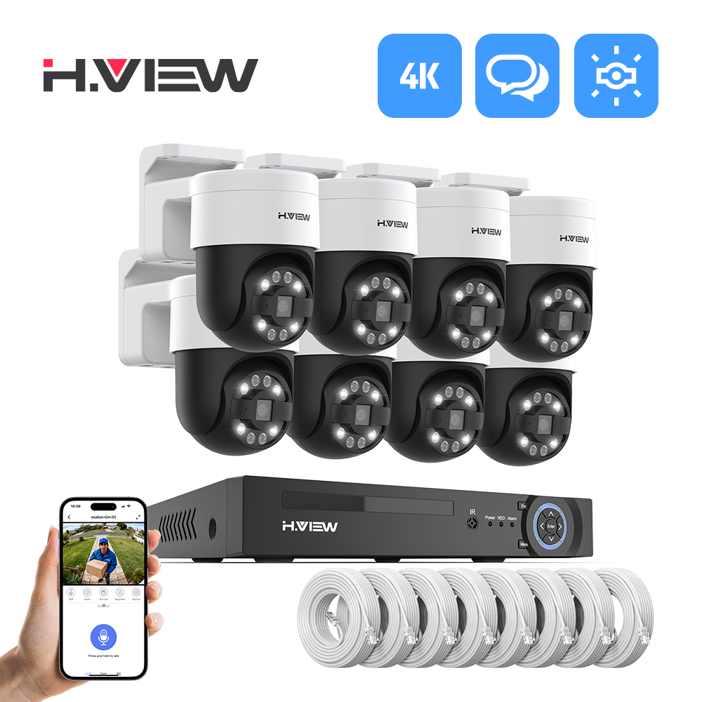 H.view 8Ch 4K 5MP 8MP Cctv Sec - Home Security Video Systems incelemesi ve fiyatı