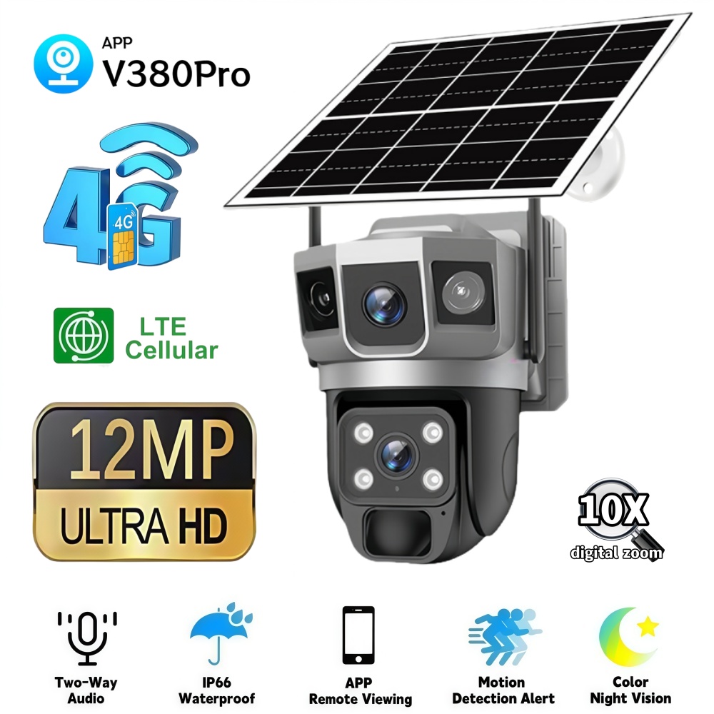 4G Camera Outdoor Solar Survei - Home Security For Apartments incelemesi ve fiyatı