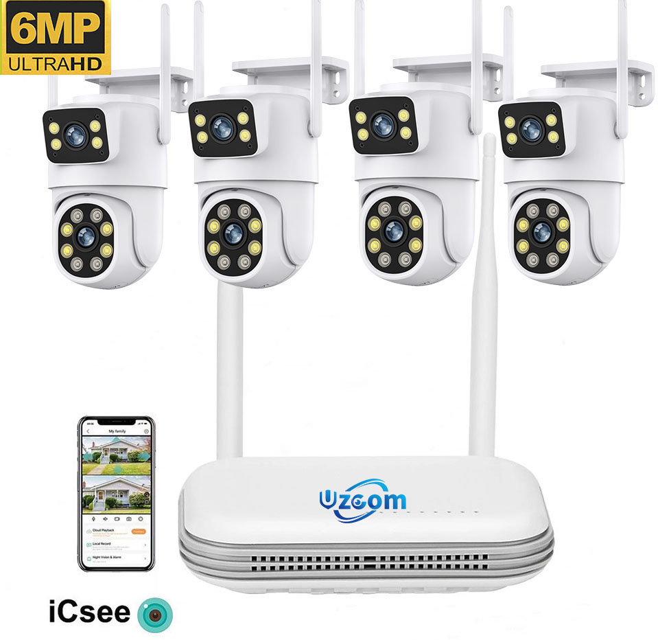 8CH 6MP Outdoor IP Camera Wifi - Home Security Video Systems incelemesi ve fiyatı