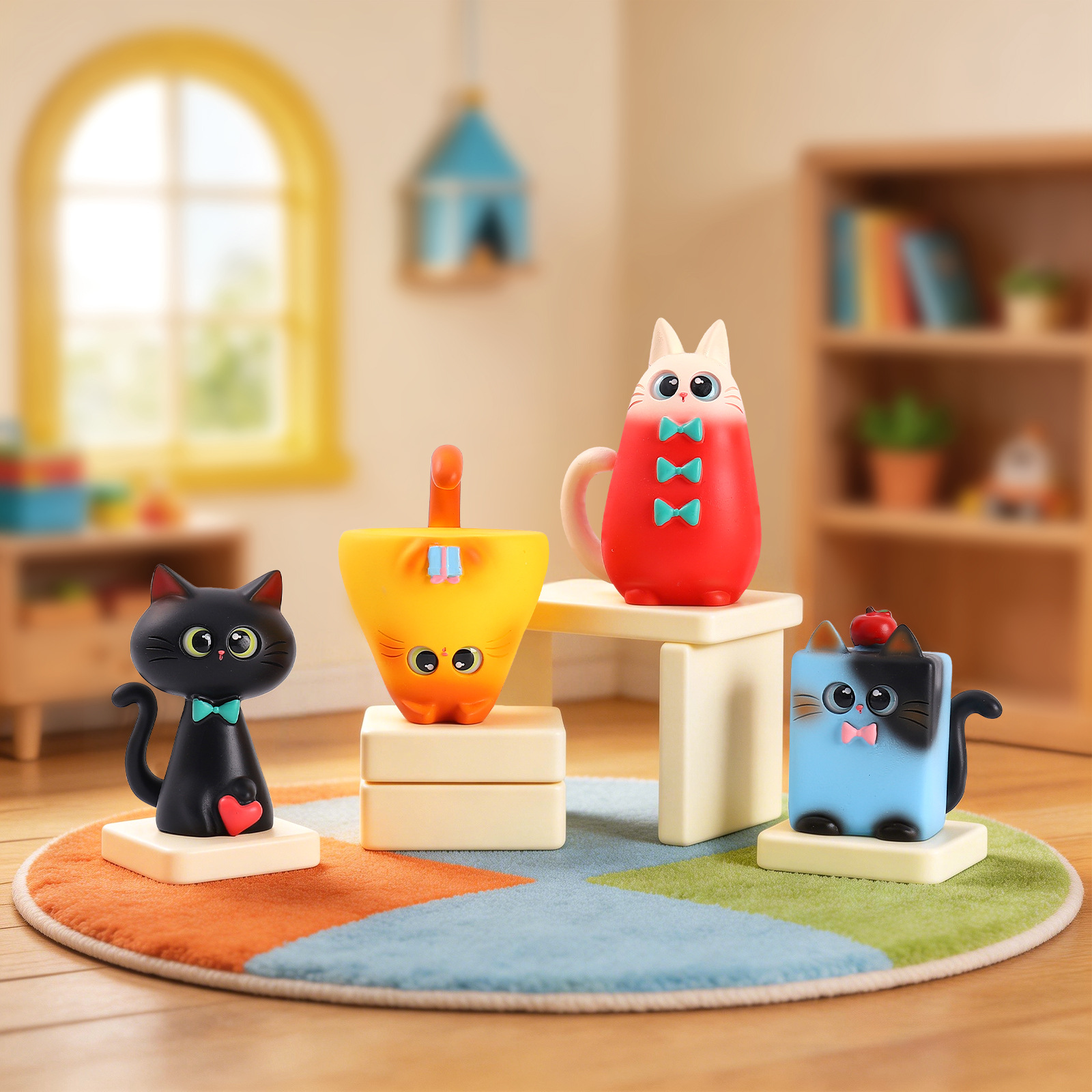 Blind Box Cat Figurine Resin C - Home Security For Apartments incelemesi ve fiyatı