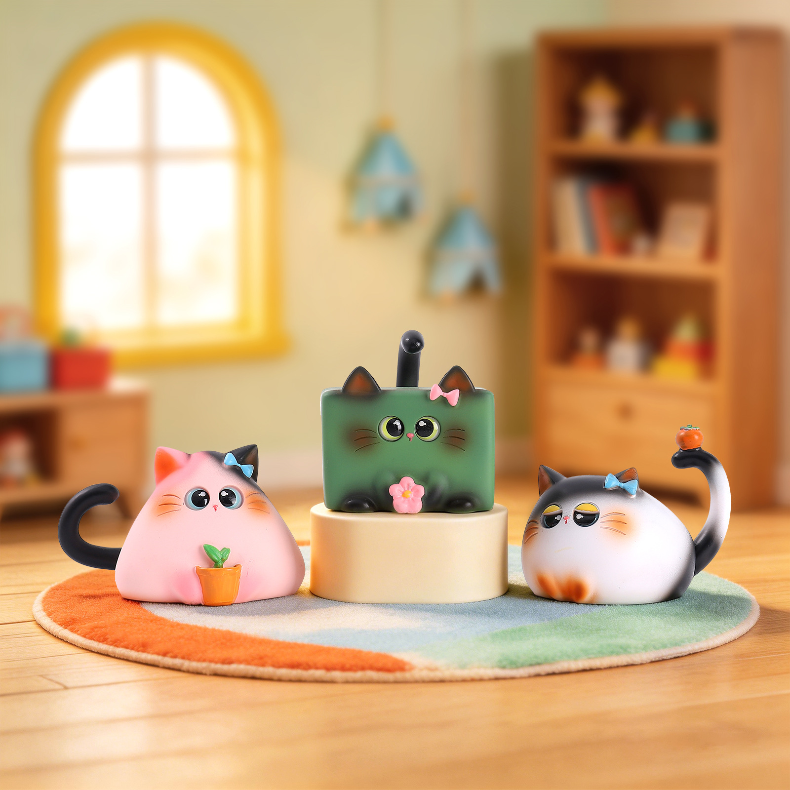 Blind Box Cat Figurine Resin C - Home Security For Apartments incelemesi ve fiyatı