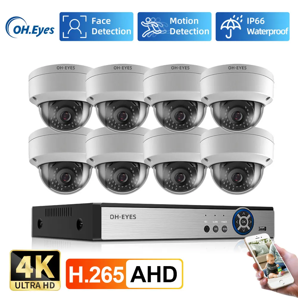Home Security 8MP H.265+ 4CH 4 - Home Security Video Systems incelemesi ve fiyatı