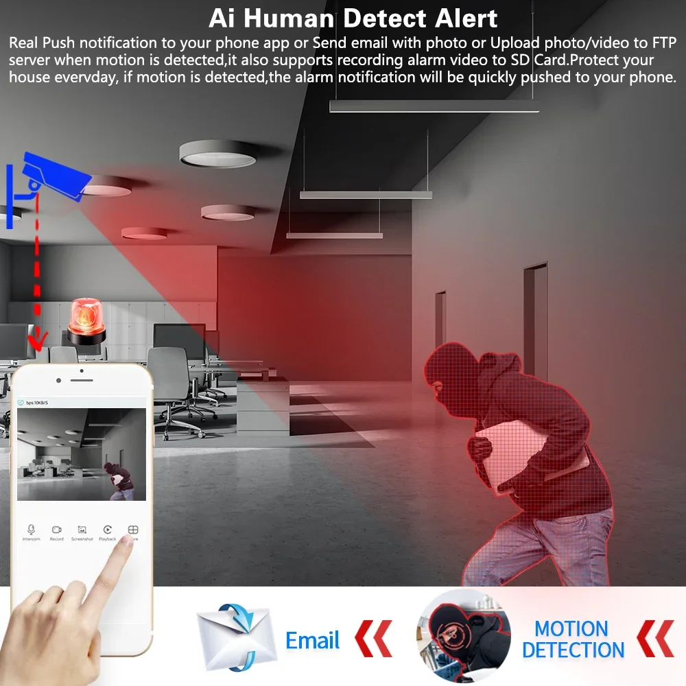 Home Security 8MP H.265+ 4CH 4 - Home Security Video Systems incelemesi ve fiyatı