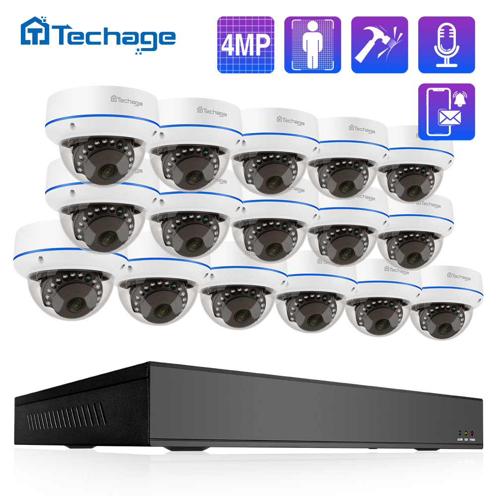 Techage HD 4MP 16CH POE Survei - Home Security Video Systems incelemesi ve fiyatı