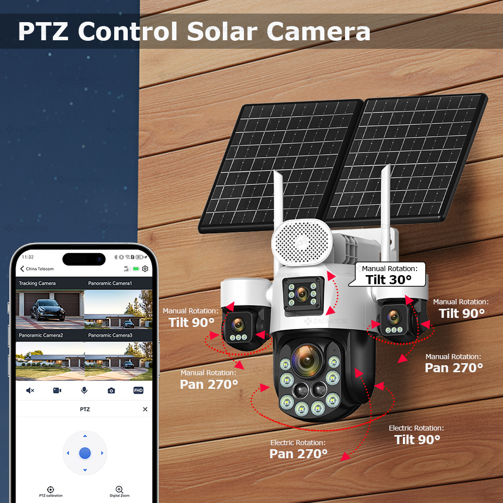 4 Lens Outdoor 360° Surveillan - Home Security For Apartments incelemesi ve fiyatı