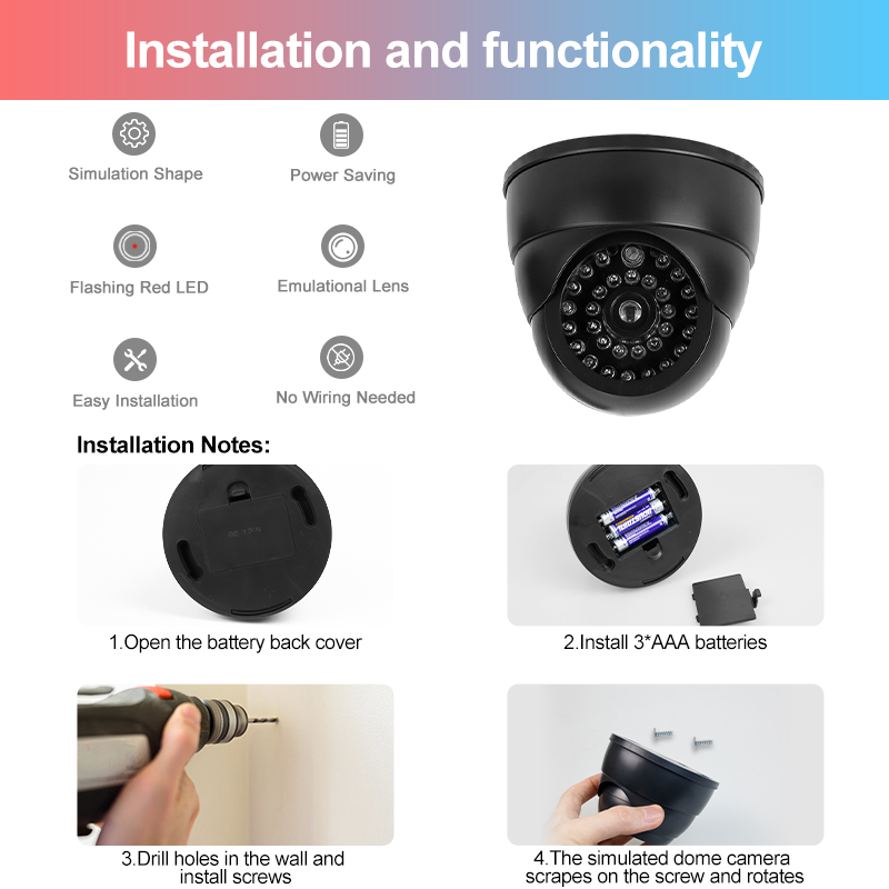 Fake Conch Dome Dummy Camera F - Home Security For Apartments incelemesi ve fiyatı