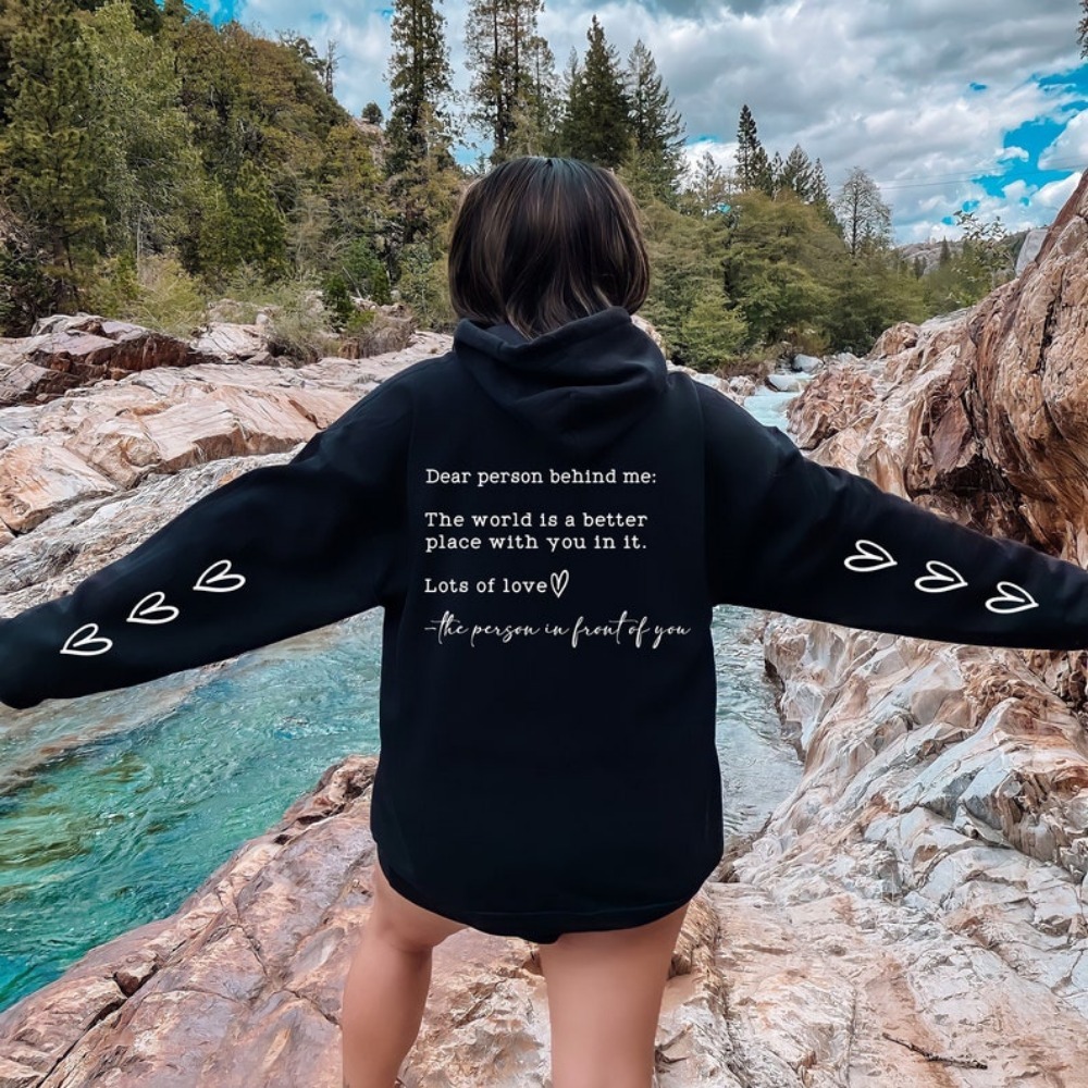 Dear Person Behind Me Hoodie B - Home Security Companies Near Me incelemesi ve fiyatı