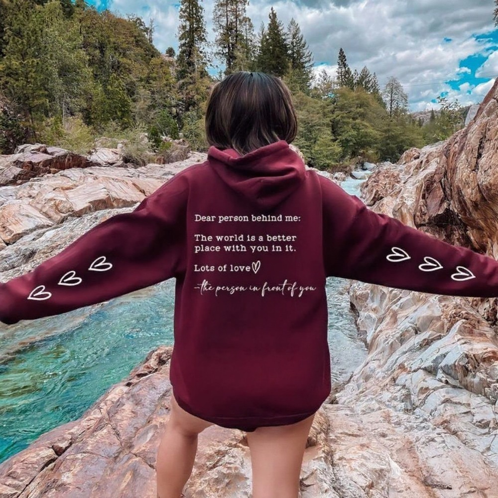 Dear Person Behind Me Hoodie B - Home Security Companies Near Me incelemesi ve fiyatı