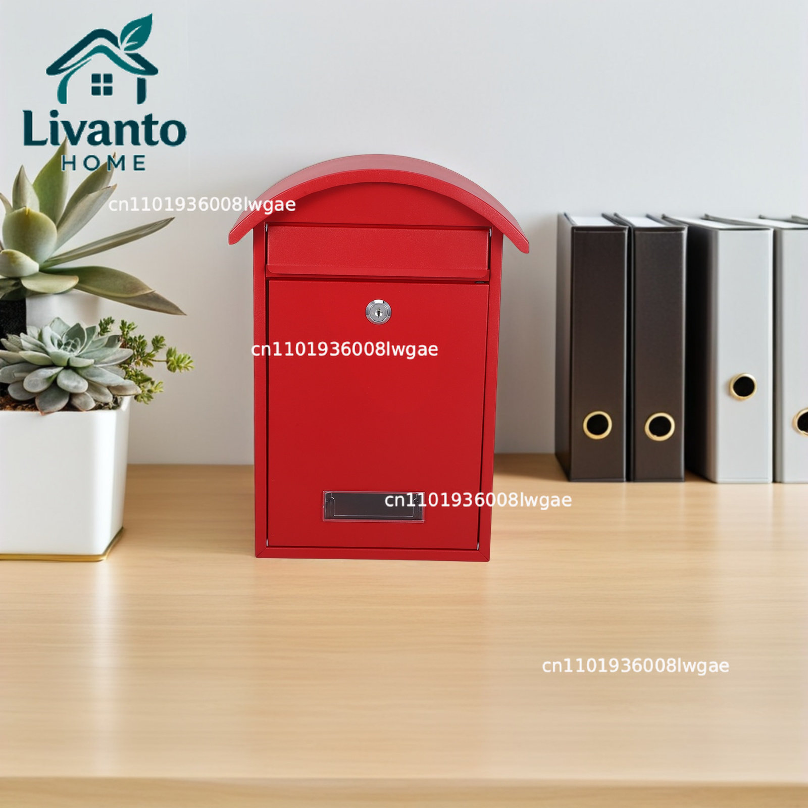 Wall Mailbox Lockable Red 14 X - Home Security Letters incelemesi ve fiyatı