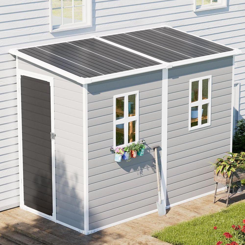 Gray 8x4x6 ft. Plastic Storage - Door Reinforcer Kit incelemesi ve fiyatı