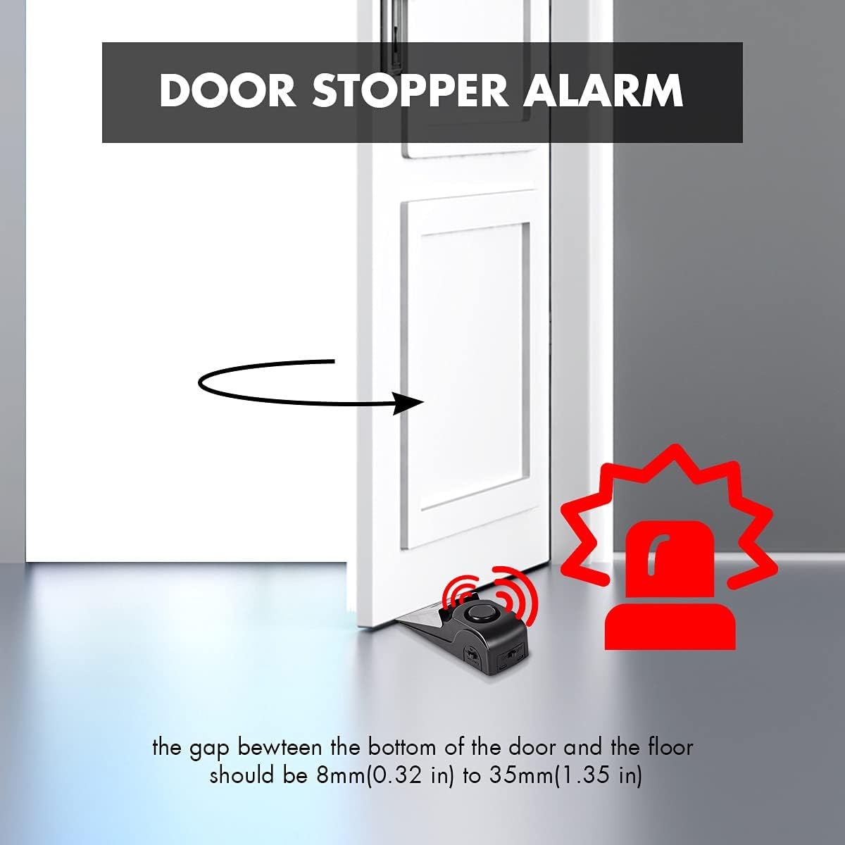 Door Stop Alarm, Door Stopper  - Home Security For Apartments incelemesi ve fiyatı