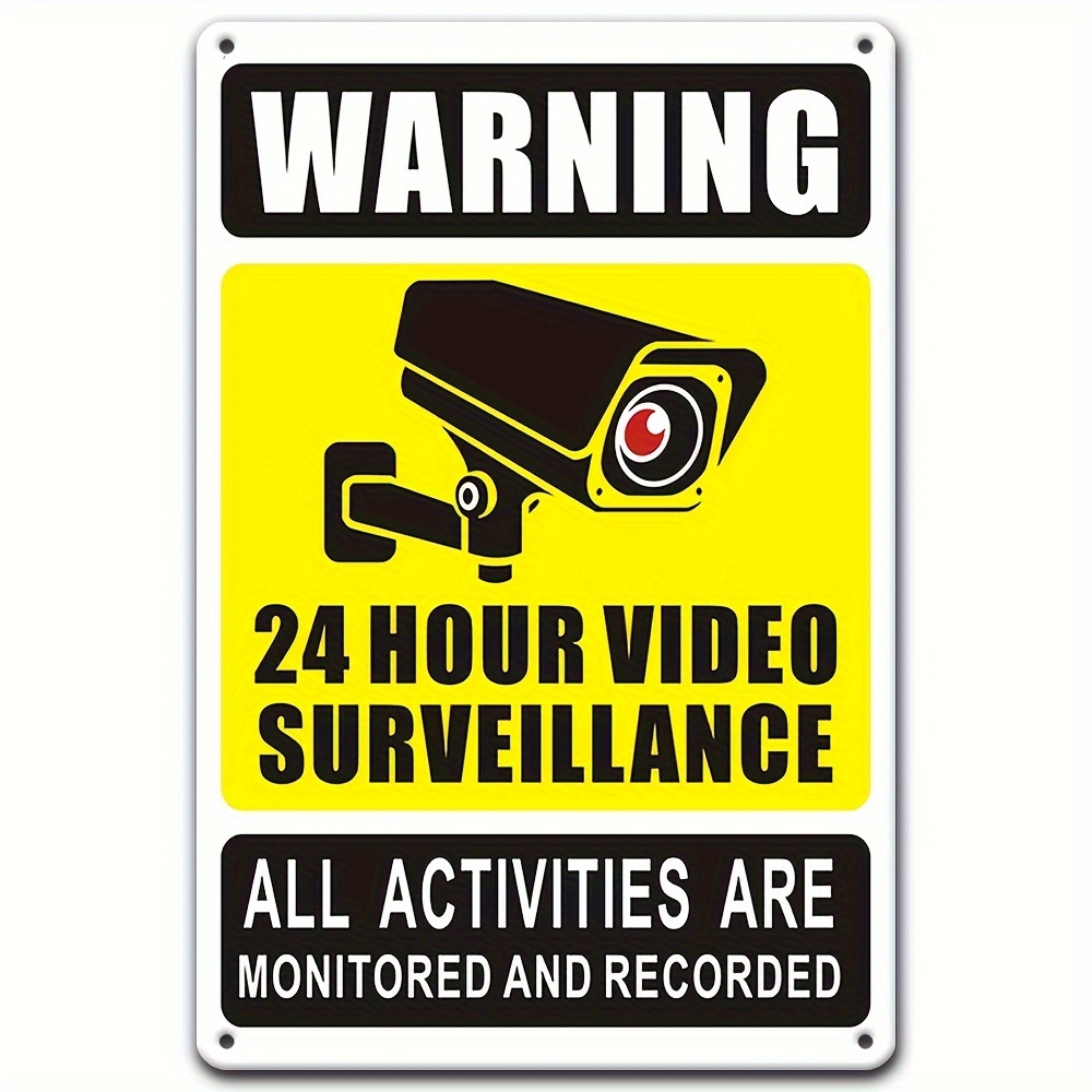 24/7 Video Surveillance Warnin - Home Security For Apartments incelemesi ve fiyatı