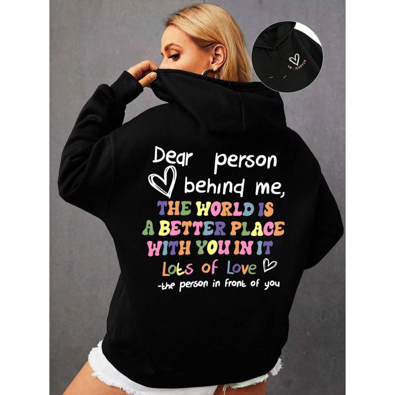 Dear Person Behind Me Hoodie W - Home Security Companies Near Me incelemesi ve fiyatı