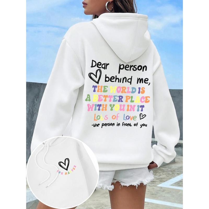 Dear Person Behind Me Hoodie W - Home Security Companies Near Me incelemesi ve fiyatı