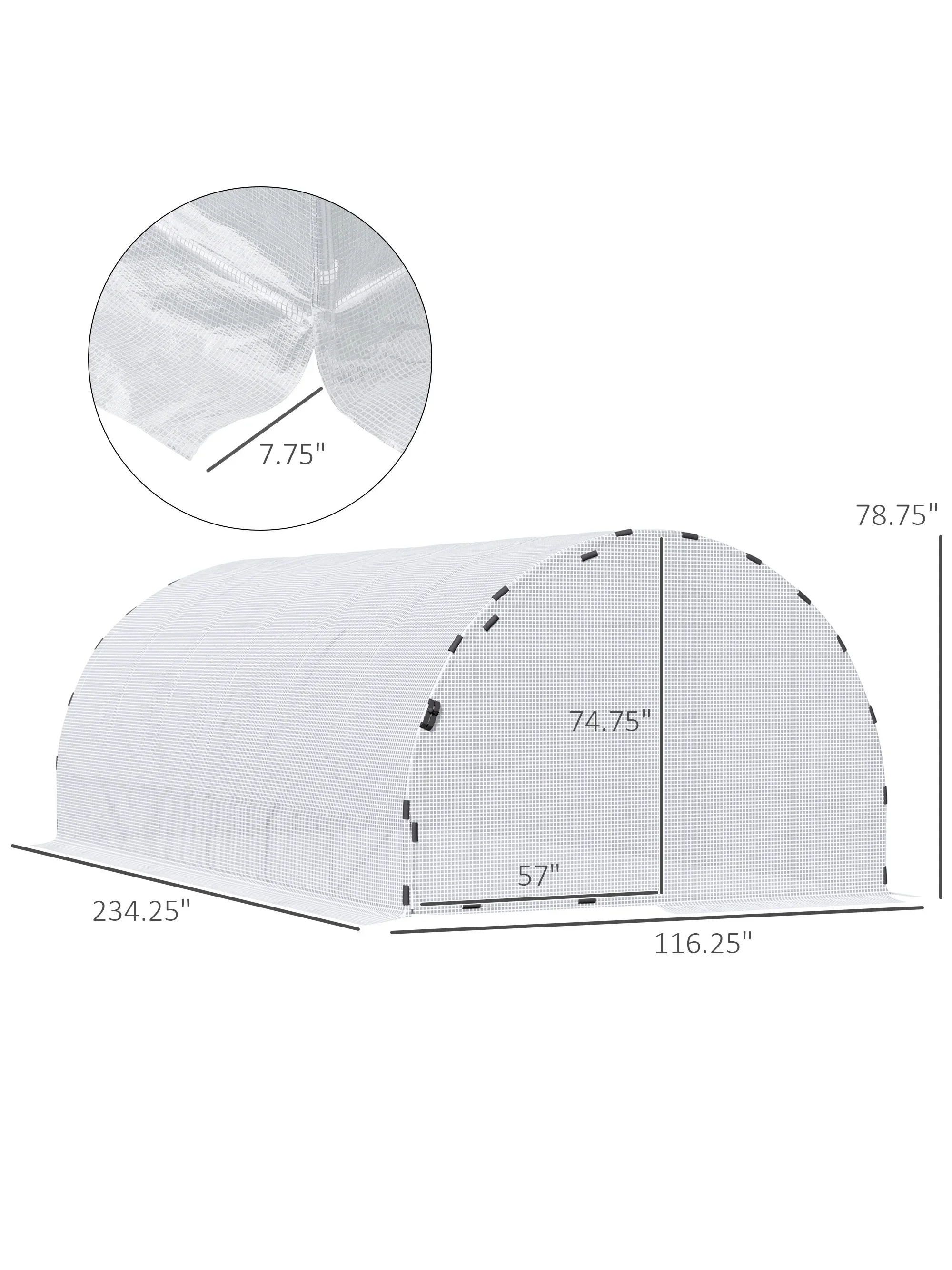 # l Walk-In Tunnel Greenhouse, - Door Reinforcer Kit incelemesi ve fiyatı