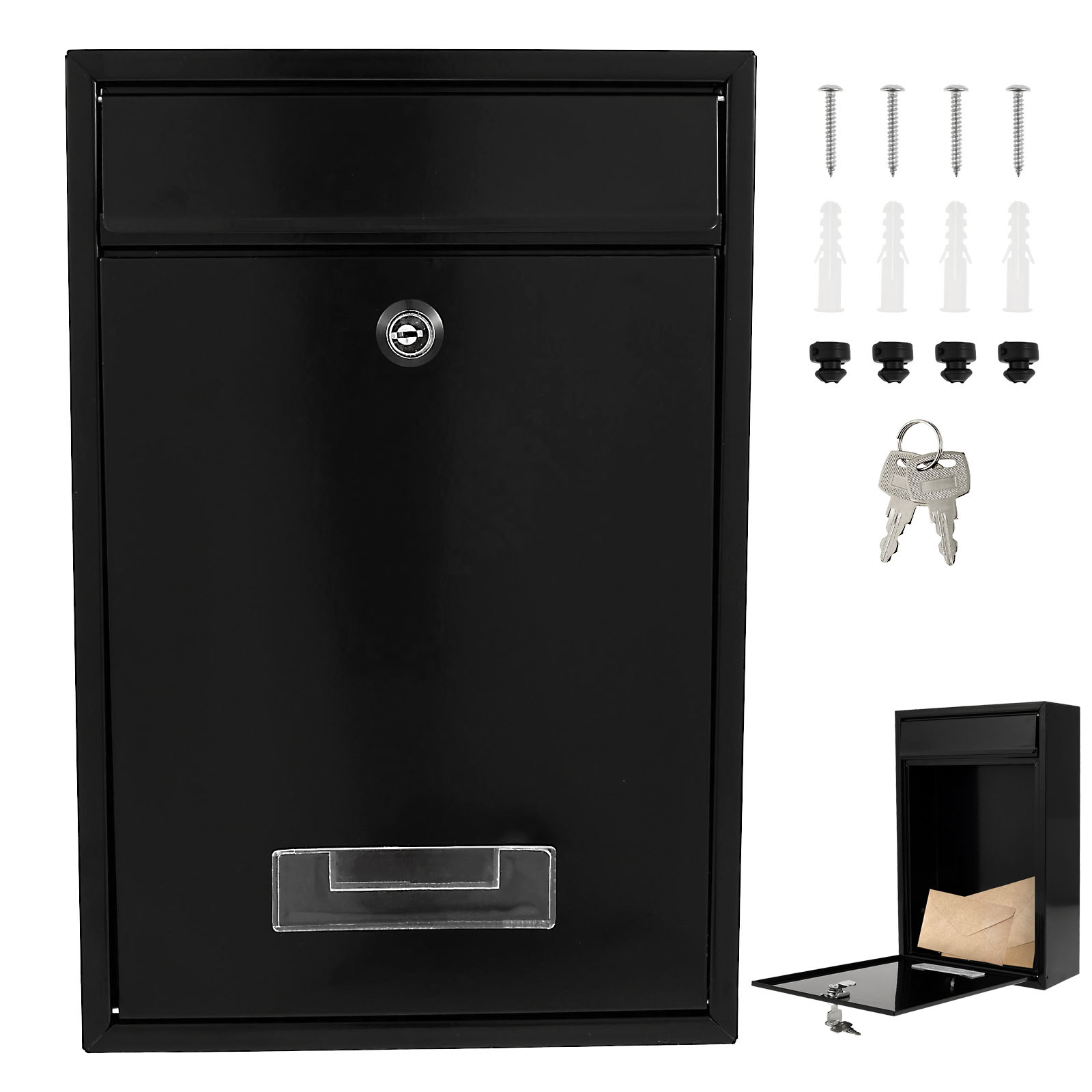 Metal Wall Mount Mailbox Outdo - Home Security Letters incelemesi ve fiyatı