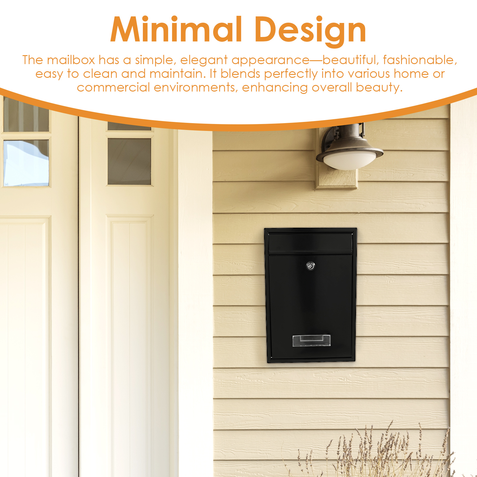 Metal Wall Mount Mailbox Outdo - Home Security Letters incelemesi ve fiyatı