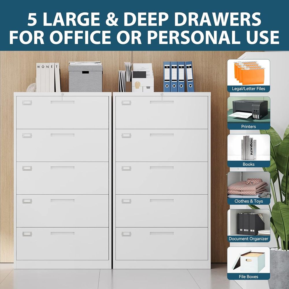 Secure 5 Drawer Metal Filing C - Home Security Letters incelemesi ve fiyatı