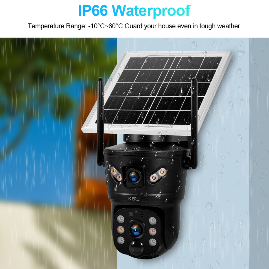KERUI Outdoor 6MP Solar Camera - Home Security Indoor Cameras incelemesi ve fiyatı