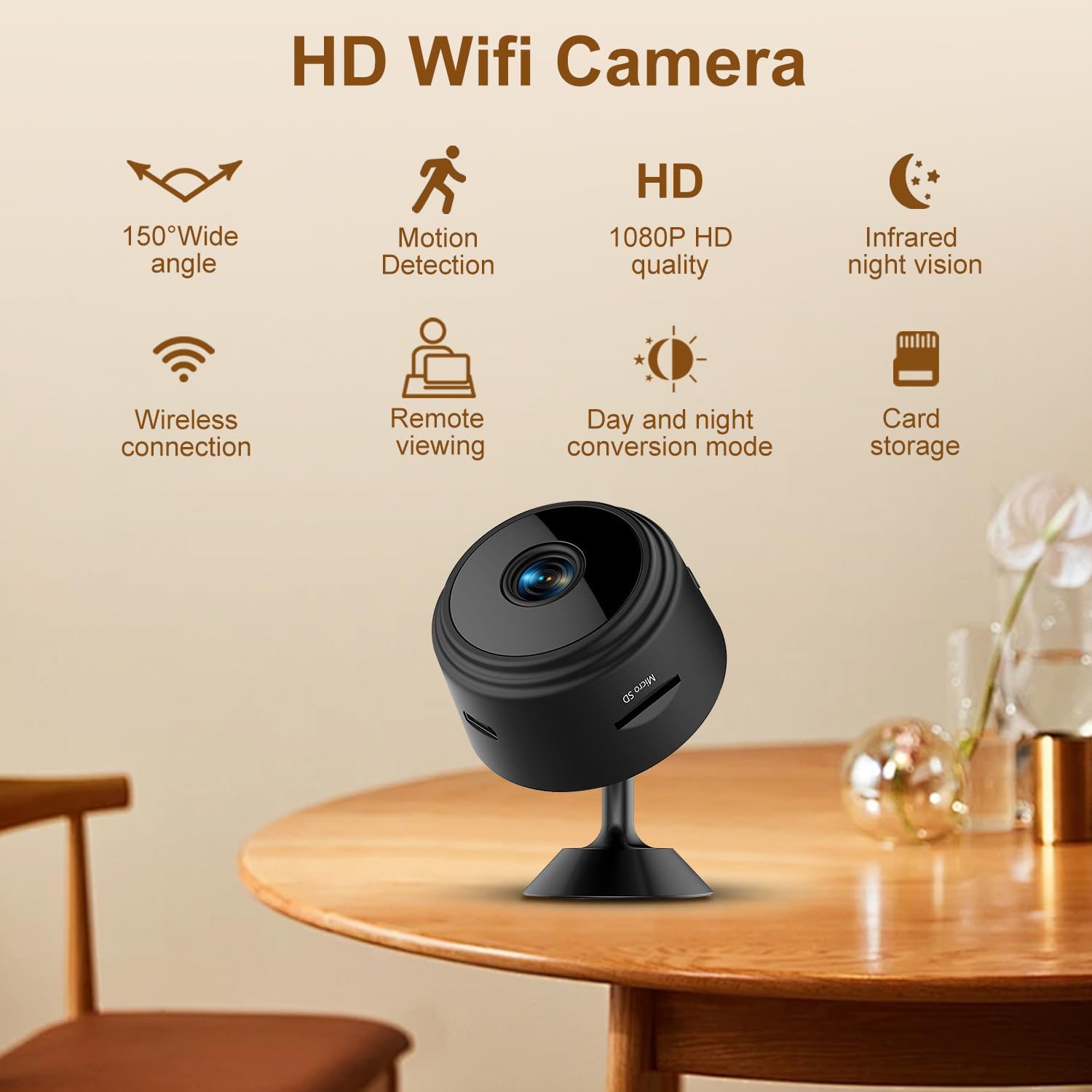 1080P WiFi Hidden Camera, Mini - Home Security Hidden Cameras incelemesi ve fiyatı