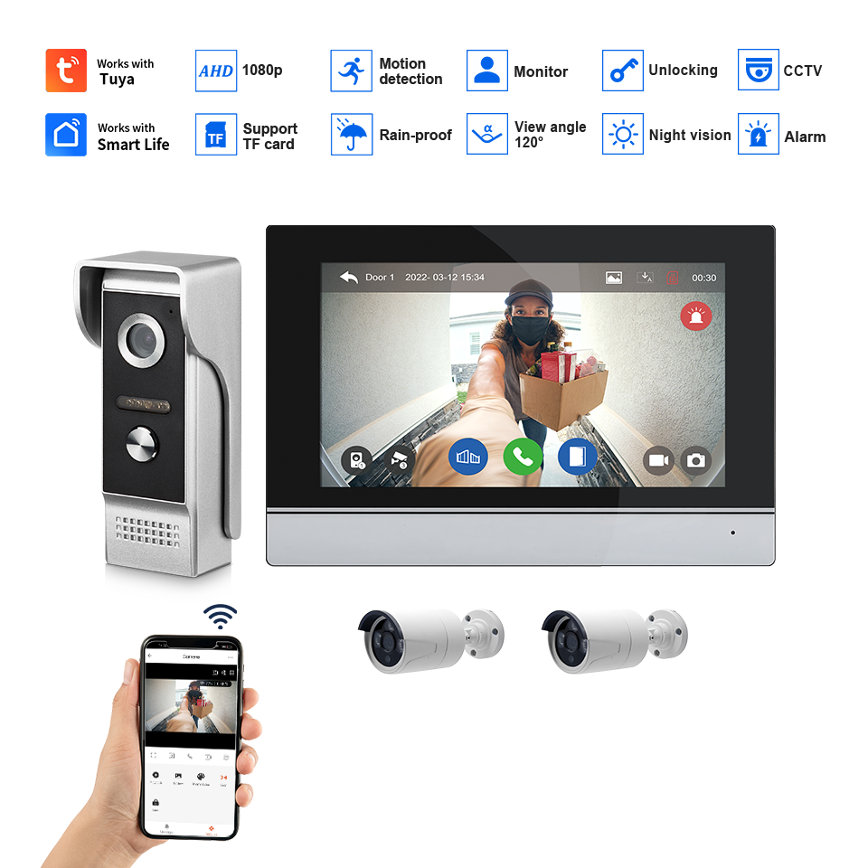 7Inch IPS Screen 2MP  Tuya Rem - Home Security Indoor Cameras incelemesi ve fiyatı