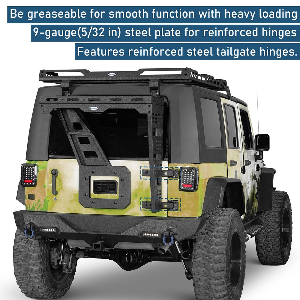 JK Tailgate Cargo Basket Rear  - Door Reinforcer Kit incelemesi ve fiyatı