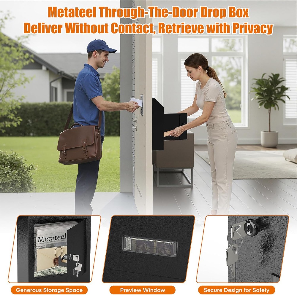 Through-The-Door Drop Box – Se - Home Security Letters incelemesi ve fiyatı
