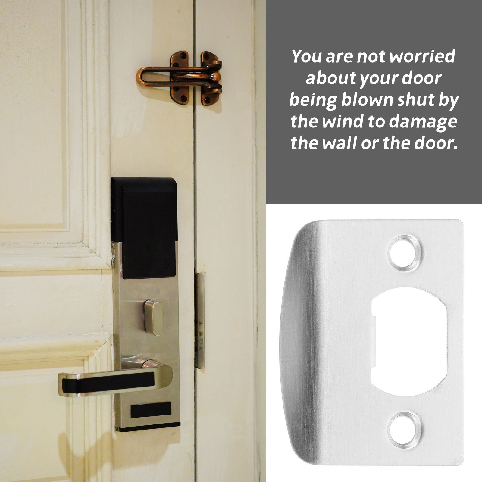 8Pcs D-Shaped Door Strike Plat - Door Reinforcer Kit incelemesi ve fiyatı