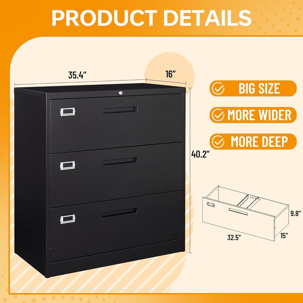 Secure Steel Lateral File Cabi - Home Security Letters incelemesi ve fiyatı