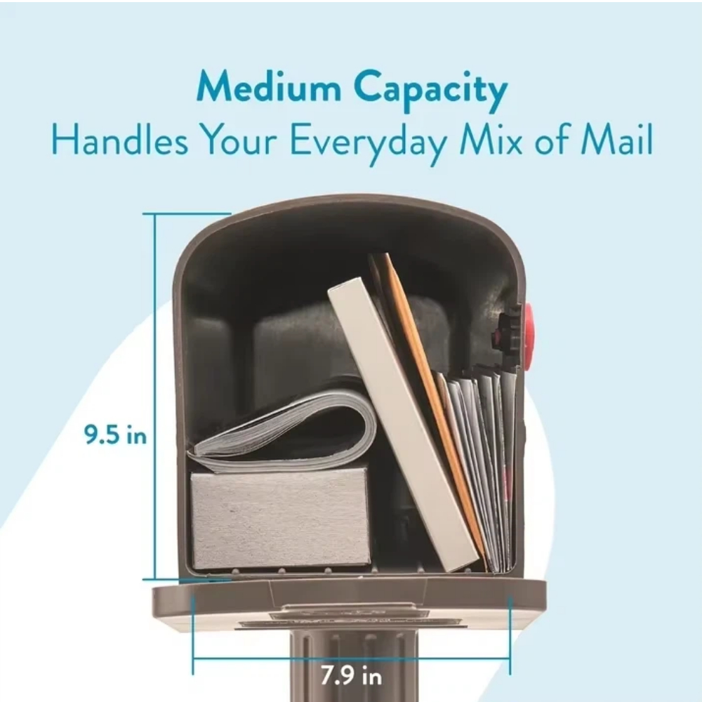 Newbury Medium Plastic Mailbox - Home Security Letters incelemesi ve fiyatı