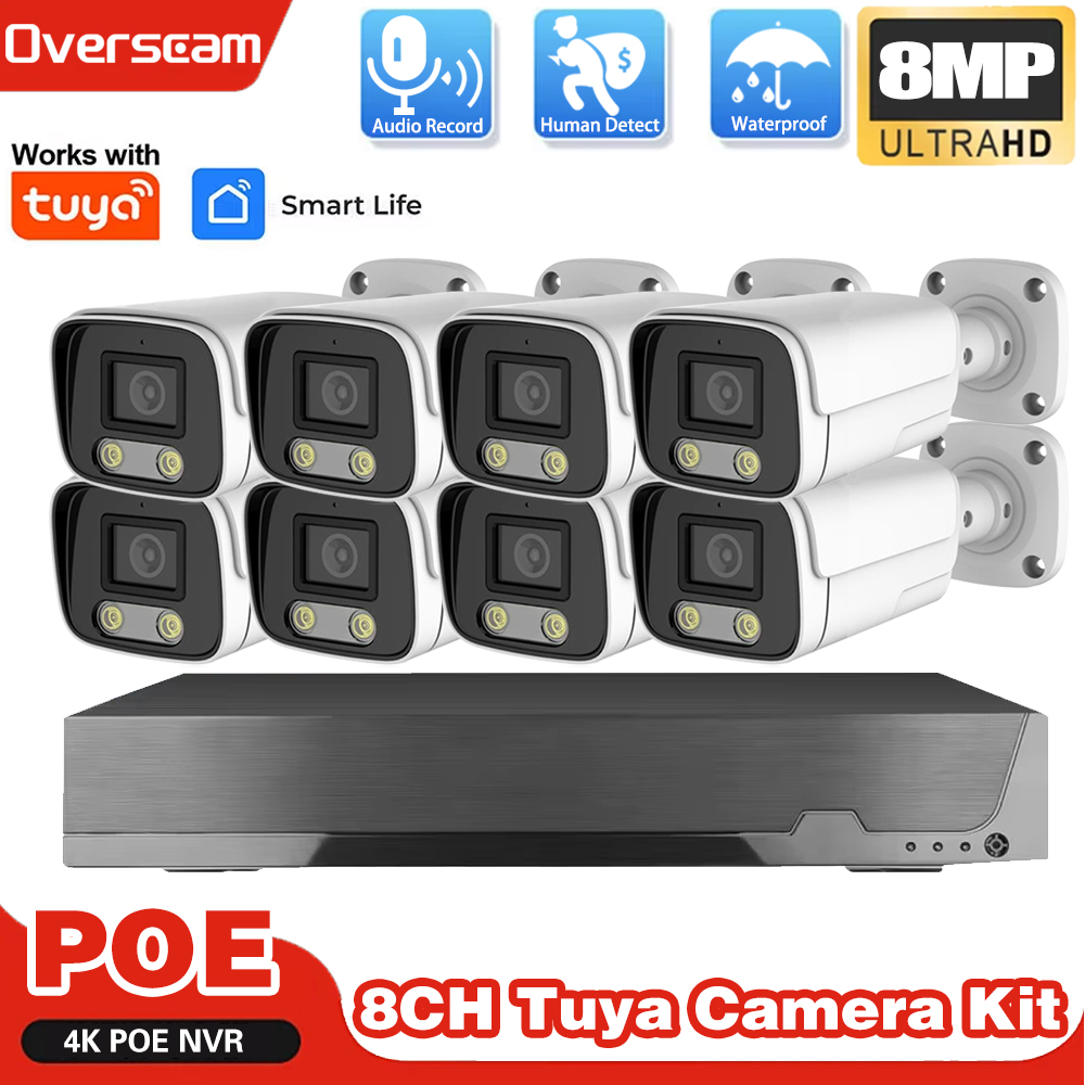 4K 8CH Tuya Smartlife Home POE - Home Security Video Systems incelemesi ve fiyatı