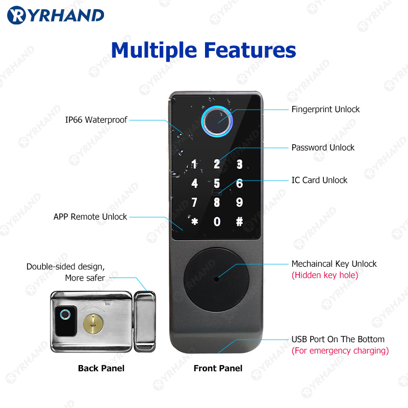Tuya Smart lock Waterproof Wif - Home Security Group incelemesi ve fiyatı