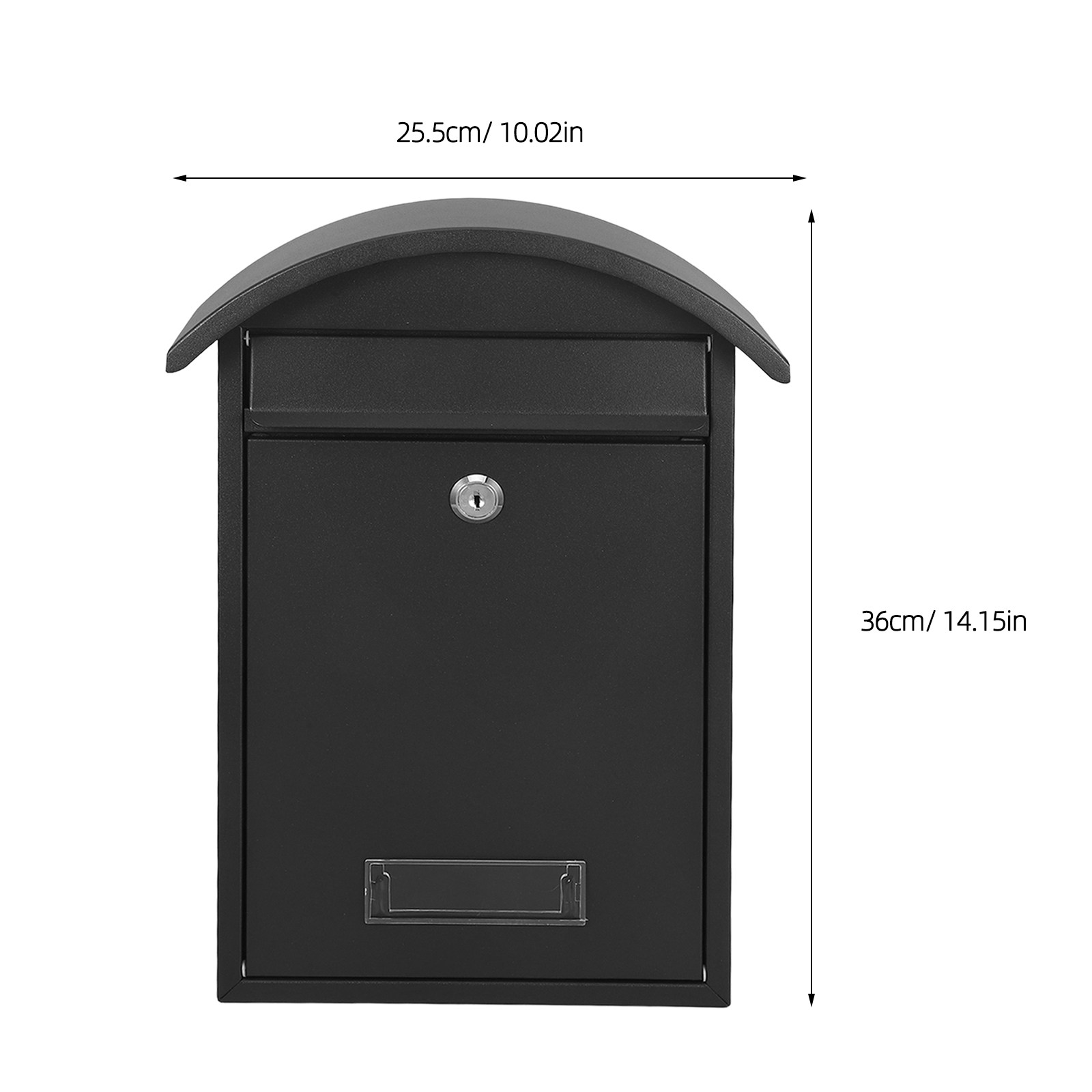 Black Lockable Wall Mailbox Ke - Home Security Letters incelemesi ve fiyatı