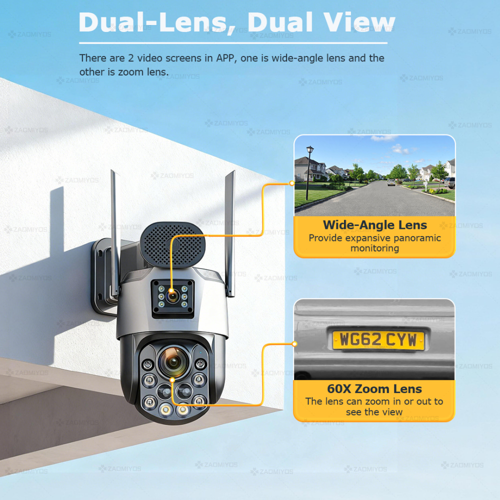 Dual Lens Home Outdoor Surveil - Home Security For Apartments incelemesi ve fiyatı