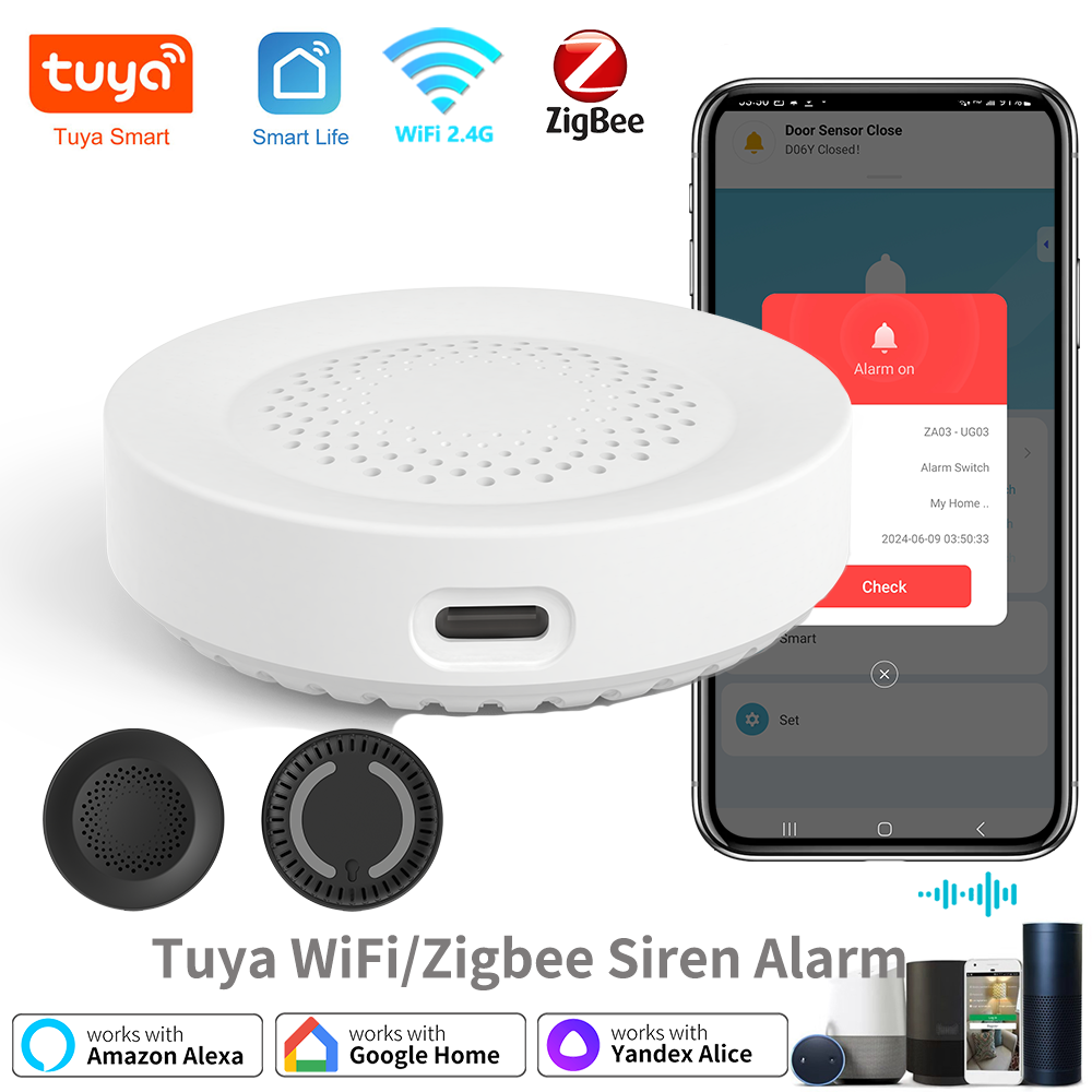 Tuya Zigbee WiFi Siren Alarm F - Home Security Siren incelemesi ve fiyatı