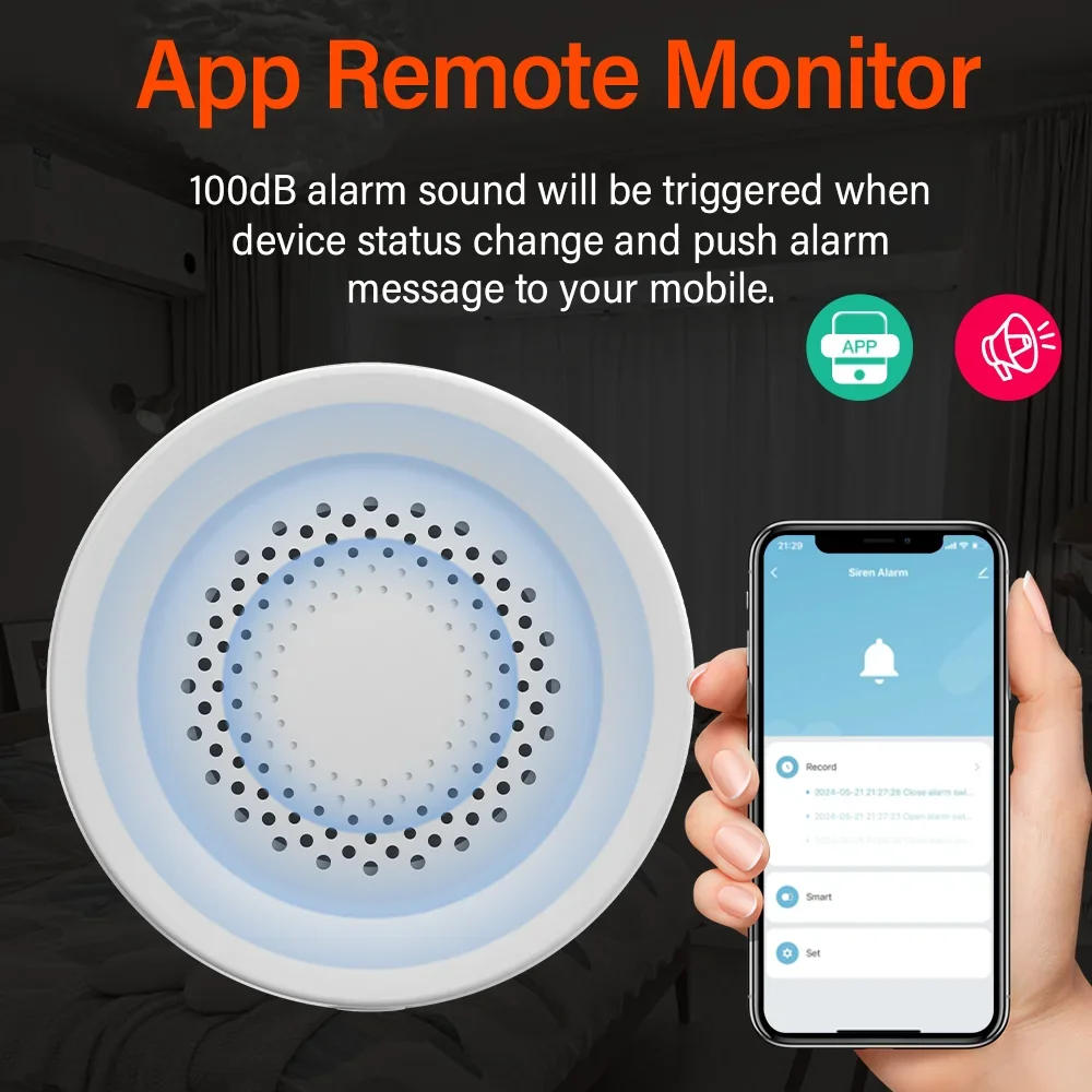 Tuya Zigbee WiFi Siren Alarm F - Home Security Siren incelemesi ve fiyatı
